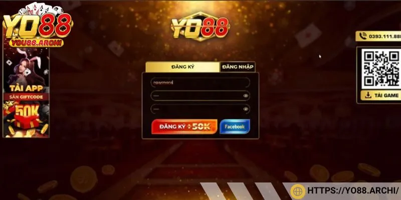 Tạo tài khoản qua trang web chính thức của cổng game 