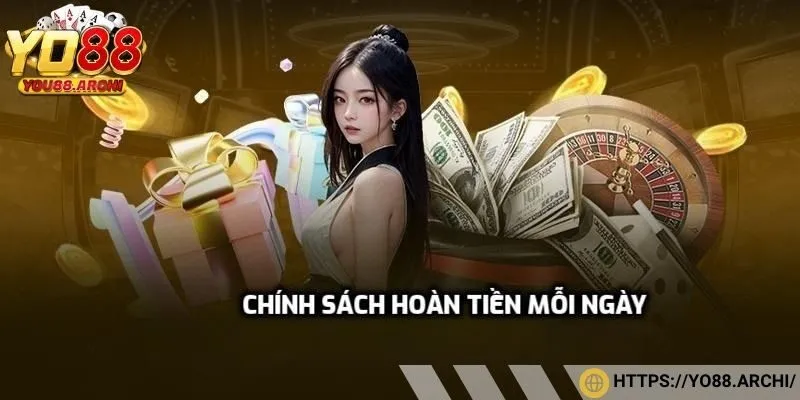 Chính sách hoàn tiền mỗi ngày, mức cao nhất lên đến 1.5% tổng cược