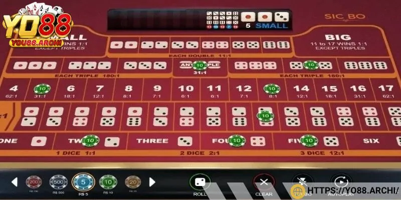 Tái hiện bàn cược trong Sicbo trực tuyến 